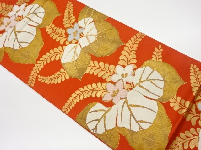 JAPANESE KIMONO / VINTAGE FUKURO OBI / WOVEN PAULOWNIA